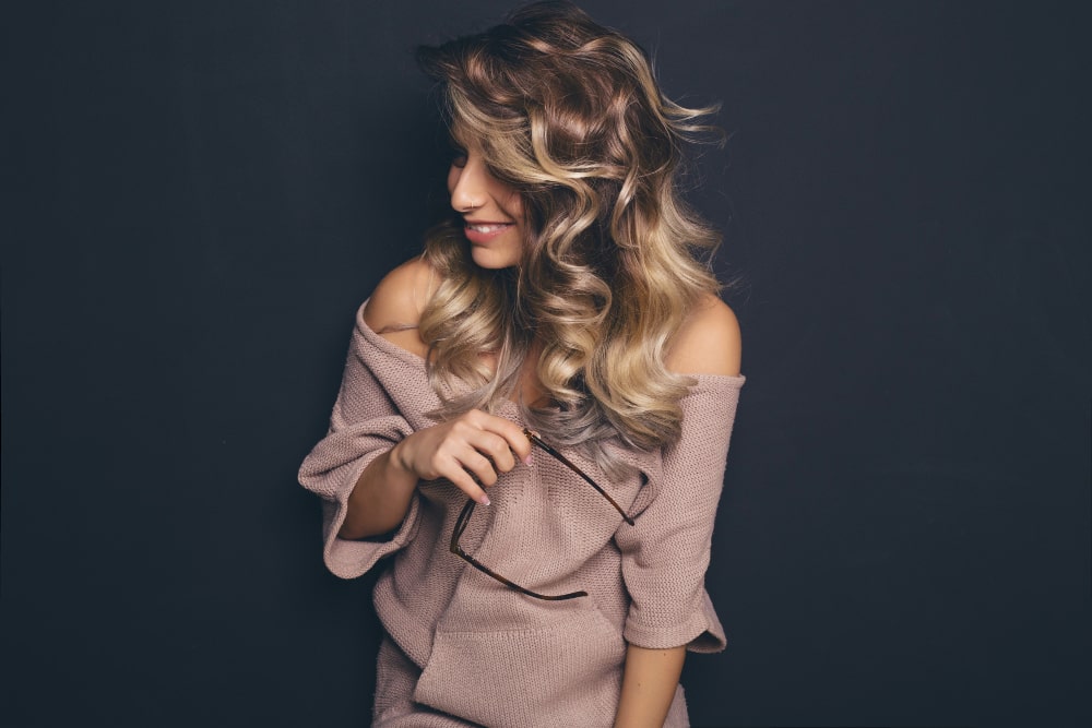 how to style curtain bangs