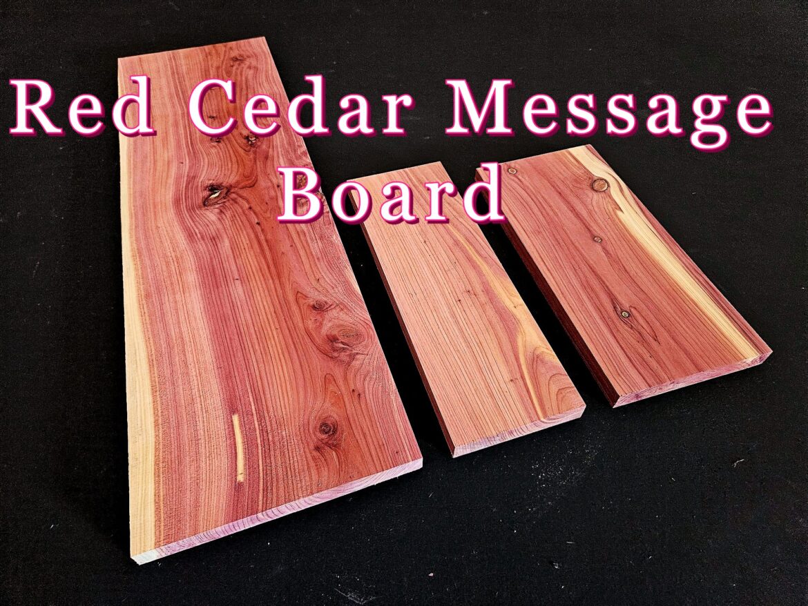 red cedar message board