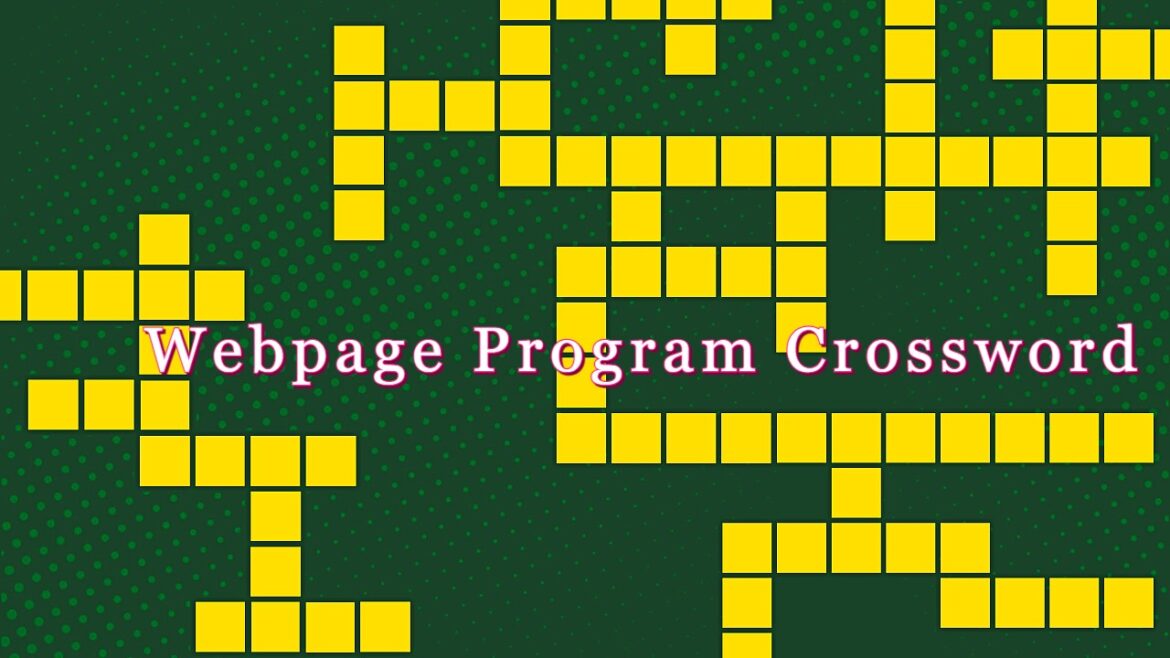 webpage program crossword