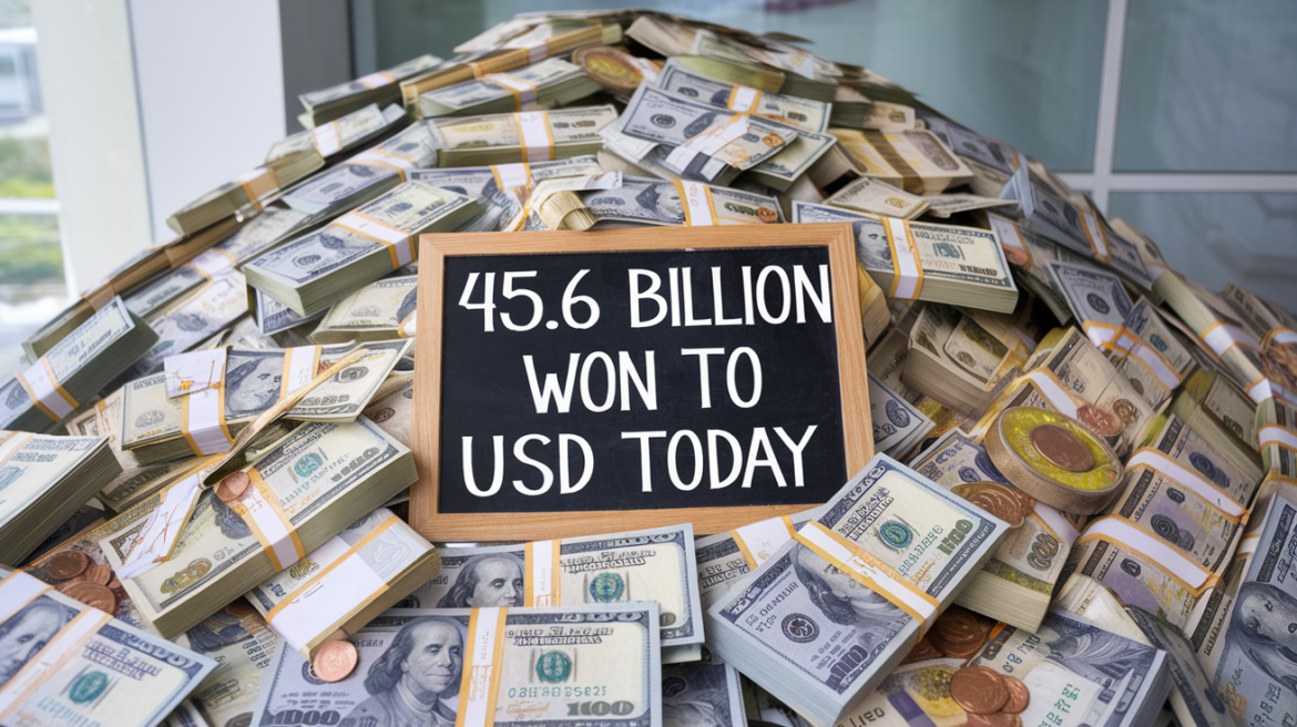 45 billion won to usd